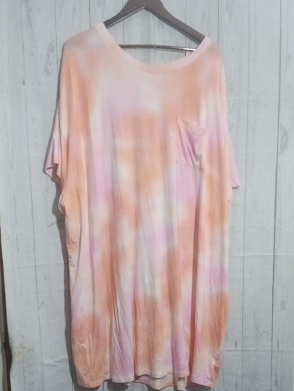 Stars Above Peach & Pink Gradient Tee nightgown NWT Sz 4X